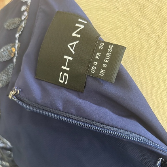 V-Neck Embroidered Sheath Dress - Picture 7 of 9